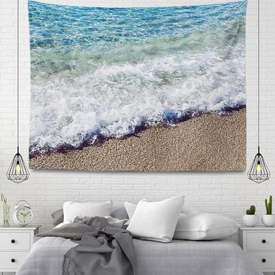 Tapisserie Décoration Murale Belle Décoration de Chambre Accessoires de Plage Bleus Suspension Murale Grand Tissu Mur Décoration d'Automne pour la Maison