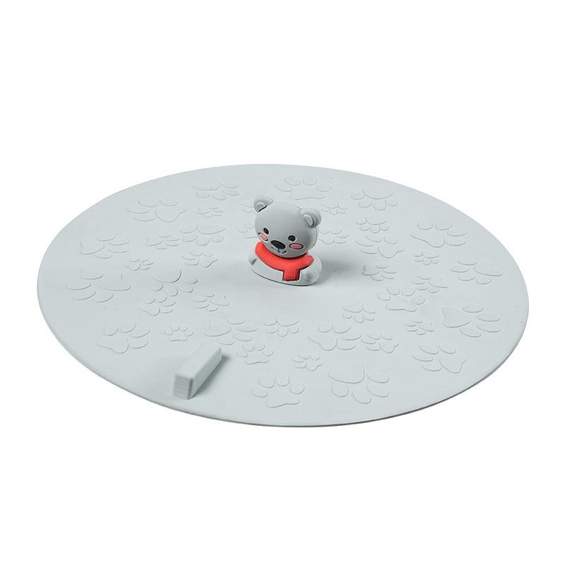 Silicone Drain Cover For Bathroom, Odor Proof Anti Splash Floor Trap Lid, Non Slip Shower Floor Stopper With Fun Designs
