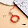 Chinese Style Phone Lanyard with Finger Ring, USB Flash Drive, Anti-Lost Pendant, Decorative Woven Rope, Trendy for Couples