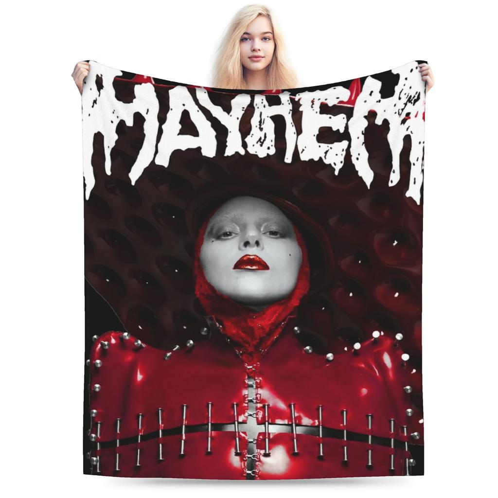 Lady Gagas Mayhem Blankets Flannel Summer Portable Super Soft Throw Blanket for Bed Travel Bedding Throws