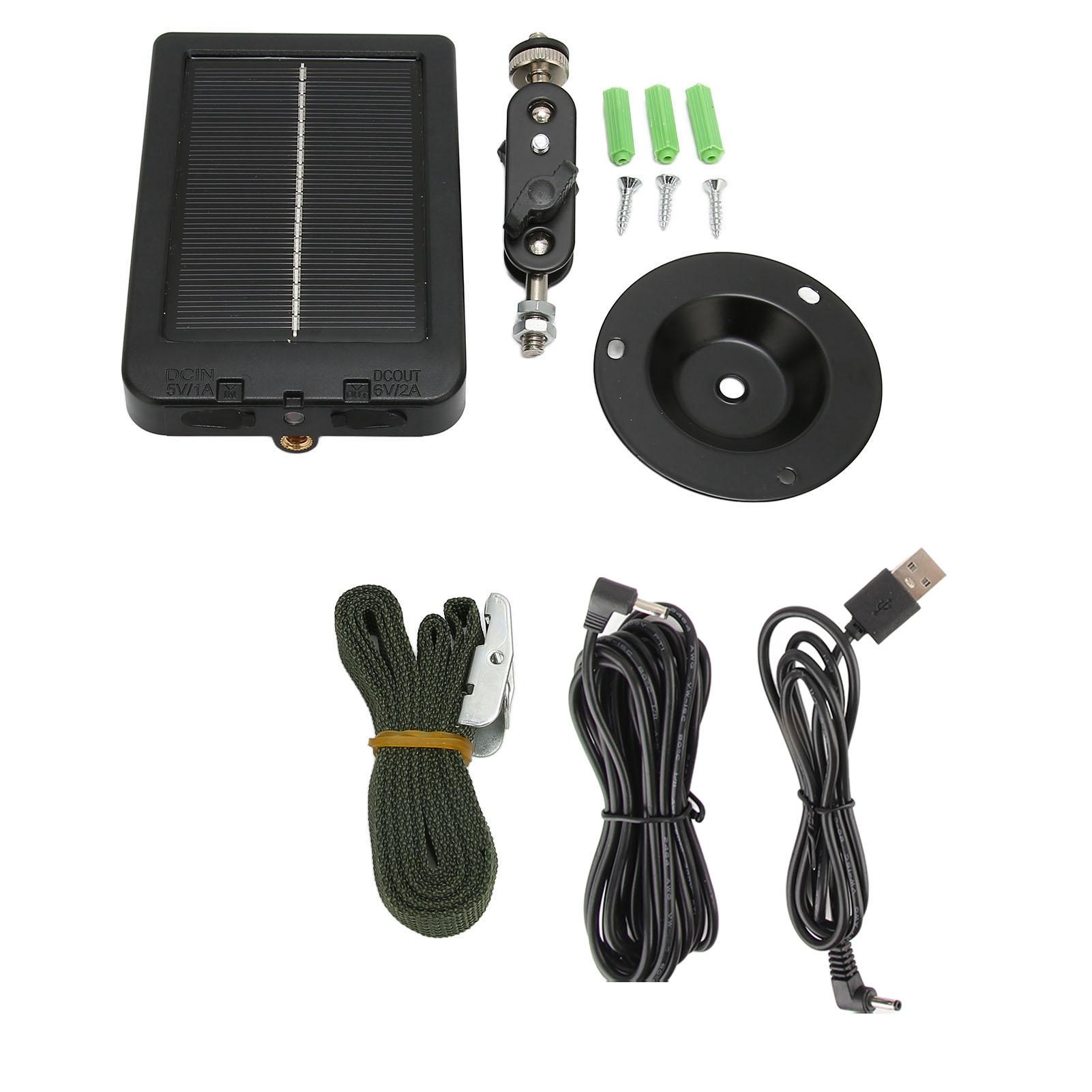 

Солнечная панель для охотничьей камеры IP66 Водонепроницаемая портативная небольшая солнечная батарея для дикой природы на открытом воздухе EU Plug