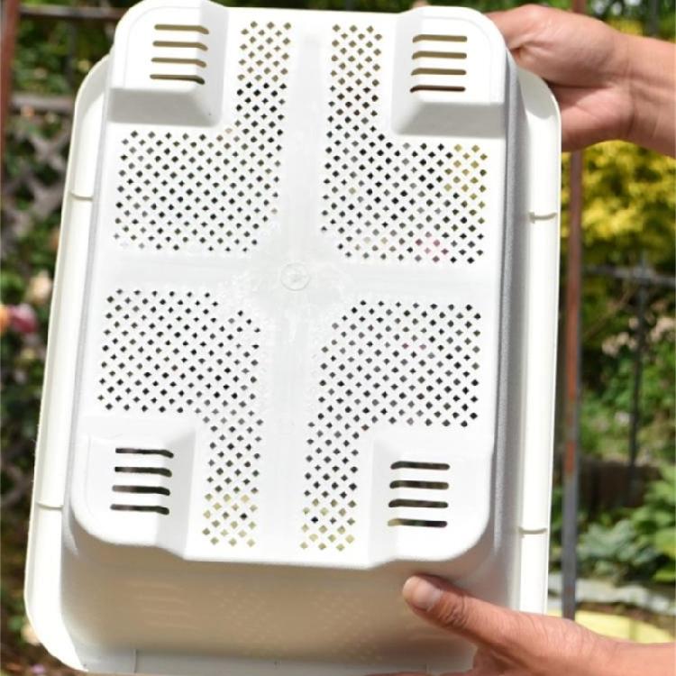 Heavy Duty Spacious Rectangular Planting Container High Durability Plastic Materials Ideal for Balcony Garden Vegetables