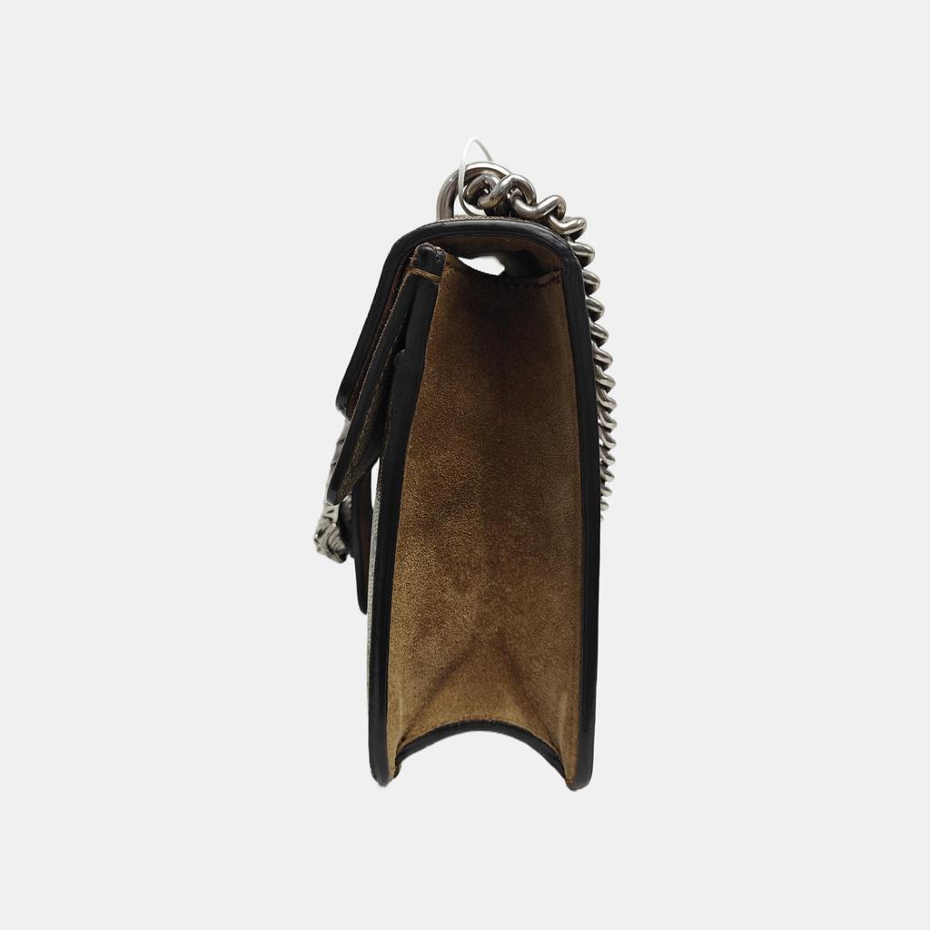[Pre-Owned] Dionysus Tiger Head Buckle Logo Chain Shoulder Bag Canvas Crossbody Mini - Very Good #N1VVKP