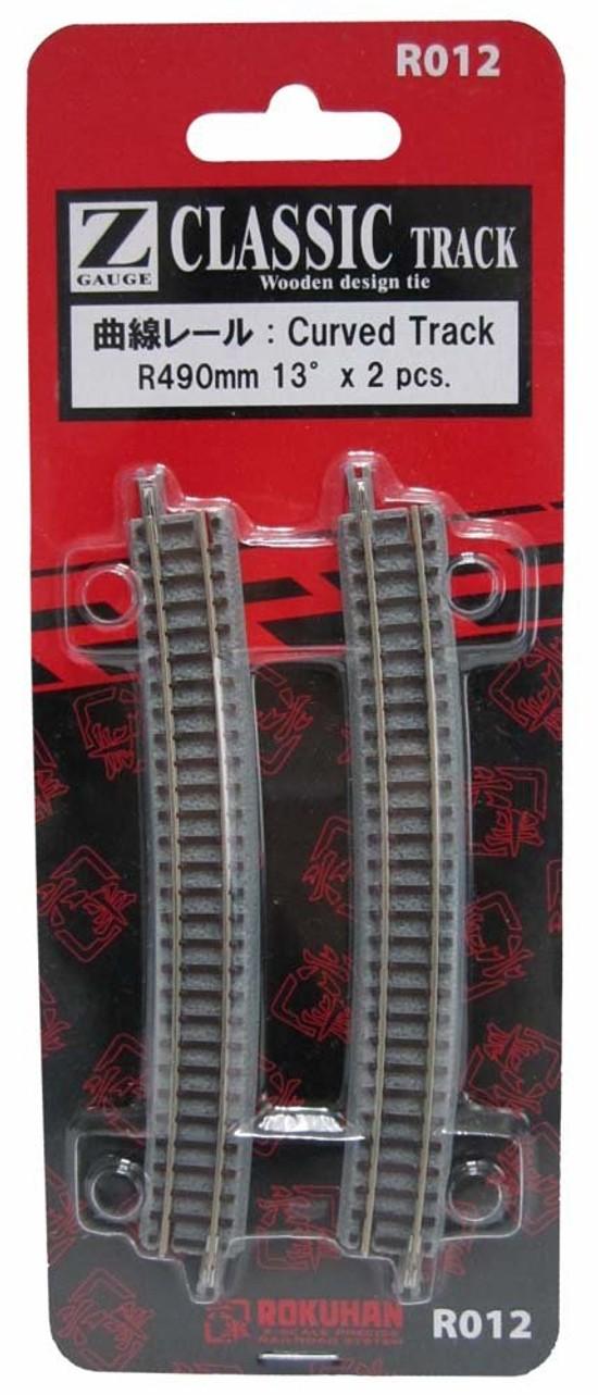 Rokuhan Z Gauge R012 Изогнутый рельс R490мм 13