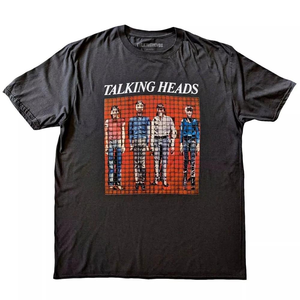 HOT! Talking Heads Pixel Portrait Grey T-Shirt Tops tees Men's Women's , Size S to 4XL
