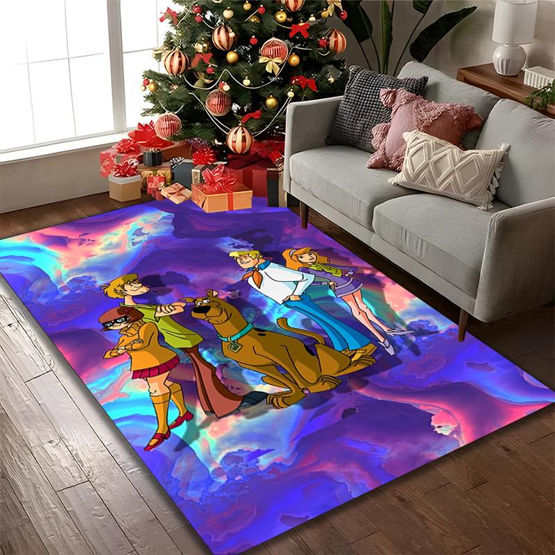 [SCOOBY-DOO Printed Carpet] Durable Home and Office Area Rug, Kitchen Farmhouse Decorative Floor Mat