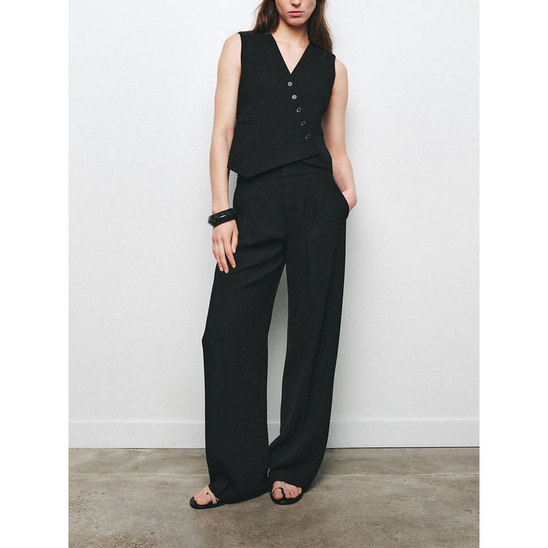 Za2025 Spring New Women Clothes Sleeveless Vest 9123044 800 Mid-Waist Trousers 9123045 800