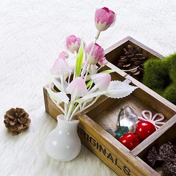 Mini lámpara de noche de tulipán con Sensor romántico suave, lámpara para habitación de cama de bebé, decoración del hogar