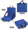 Portable Folding Seat Cushion,Outdoor Foldable Chair with Backrest Soft Sponge Cushion,Back Chair for Stadium and Beach.