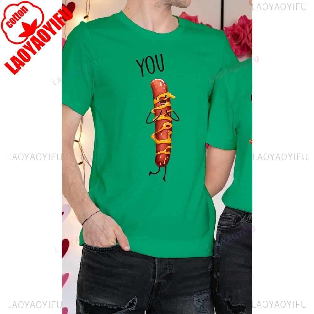 Couples Valentines Day Outfit Ideas Complete High Quality Cotton TShirt Me You Matching Fashion Loose TShirts Tees