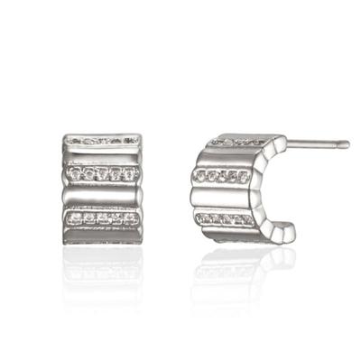 ELLE Jewelry 14K Ella One Tunnels Cubic Earrings (Gold Filled) ELGPEE500