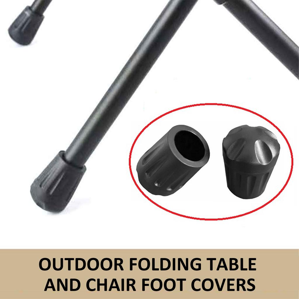 4pcs Table Feet Protectors with 4x Camping Tables Connectors Table Leg Cap Covers for Outdoor Activities Picnic BBQ