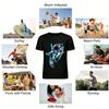 Astronaut Skateboarding Graphic Trendy Casual Short Sleeve T-Shirt Pure cotton T-shirt