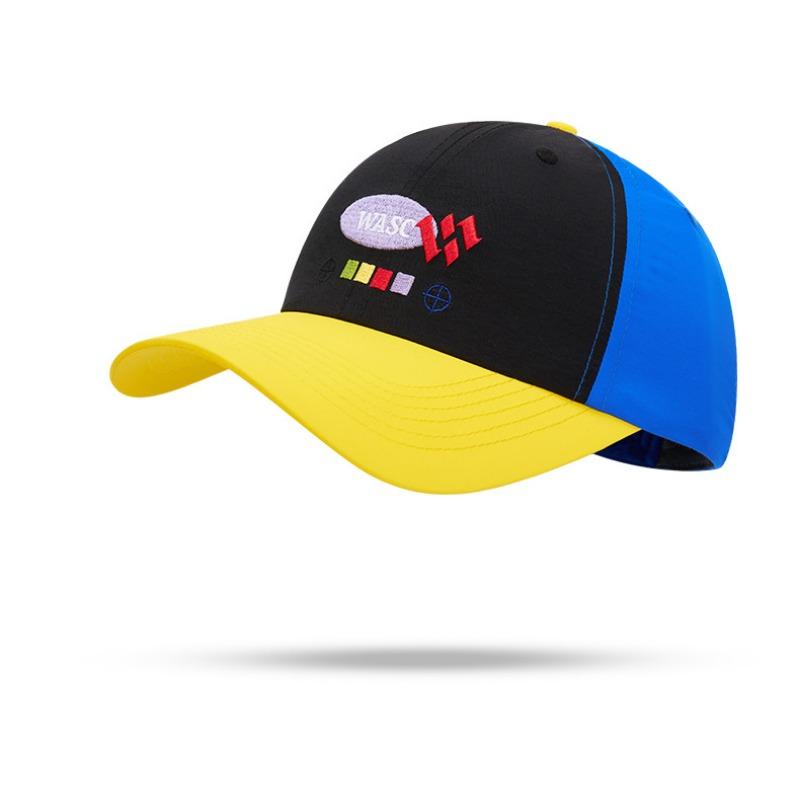

New sunscreen baseball cap children s color matching retro personality versatile big head circumference show face small tide brand cap adjustable