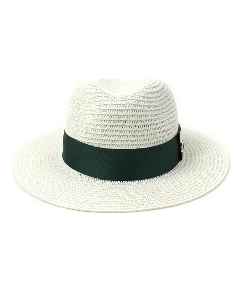 Yunibeosyeolkemiseuteuli Green Line Summer White Fedora Summer Fedora