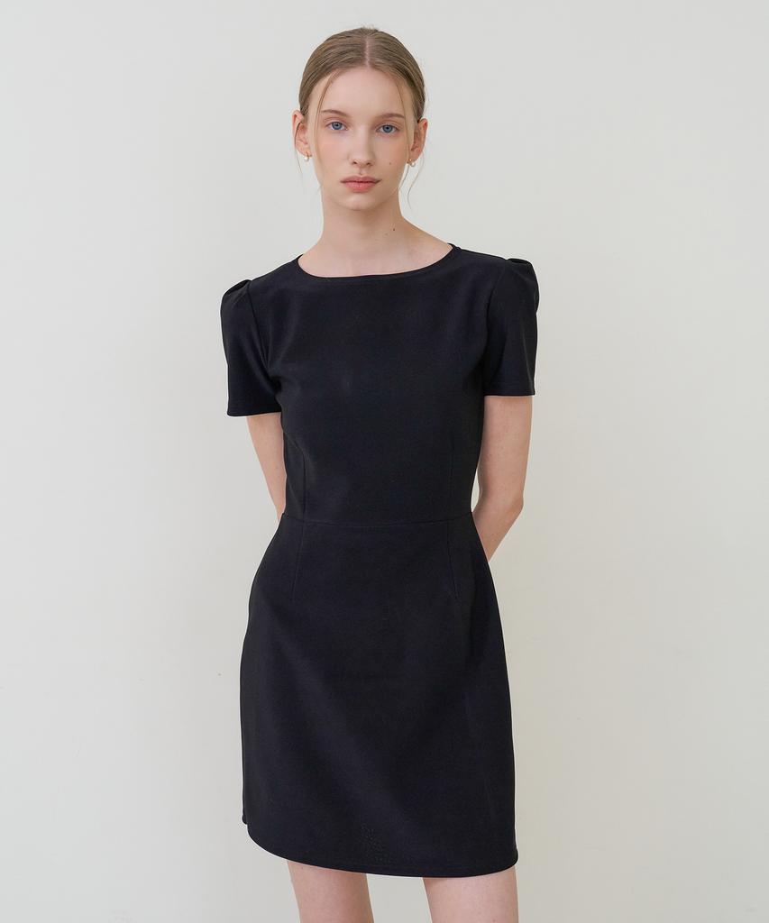 BIBYSEOB Puff Mini Dress Black [T61]