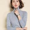 Pure Cashmere Wool Sweater Women Knitted Turtleneck Cashmere Pullover Elastic Turtleneck Knitted Sweaters