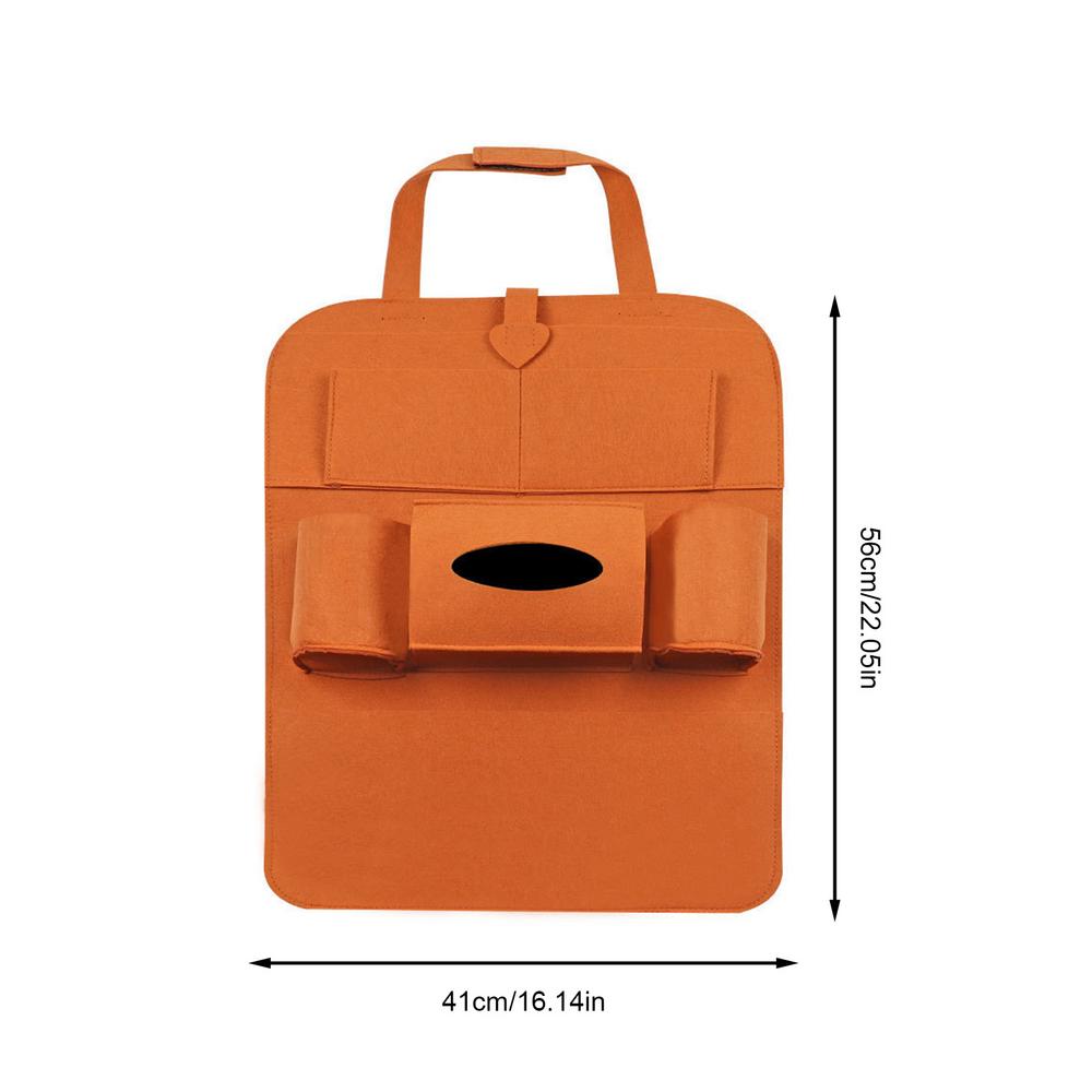 Kick Mats Back Seat Protector Waterproof Felt Easy Installation Seat Back Protector With Storage Pockets Car Supplies