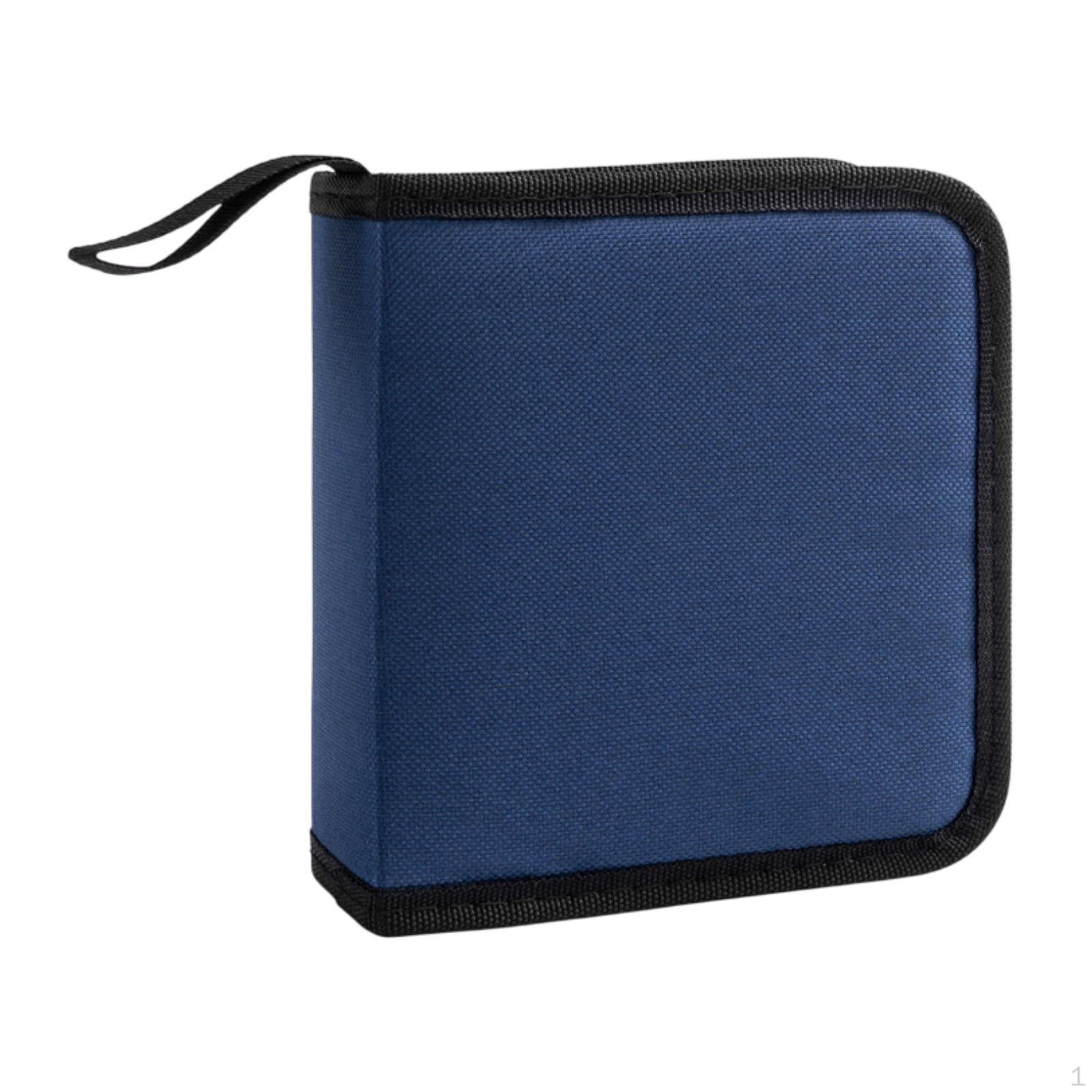 

Чохол для компакт-дисків DVD Тримач диска Рукав Оксфордська тканина Компактна портативна сумка великої місткості синій