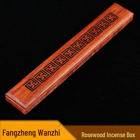 Vietnamese Rosewood Incense Burner - Hollow Red Wood Agarwood Incense Stick Holder and Ceremony Gift