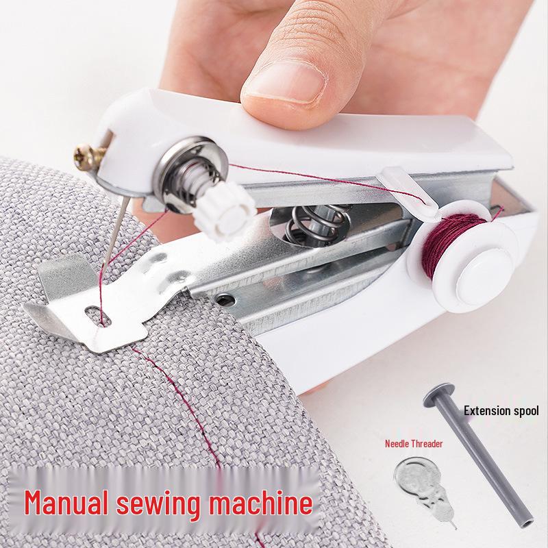 

Портативная мини ручная швейная машинка: Многофункциональный ручной инструмент для портного для простого ремонта одежды