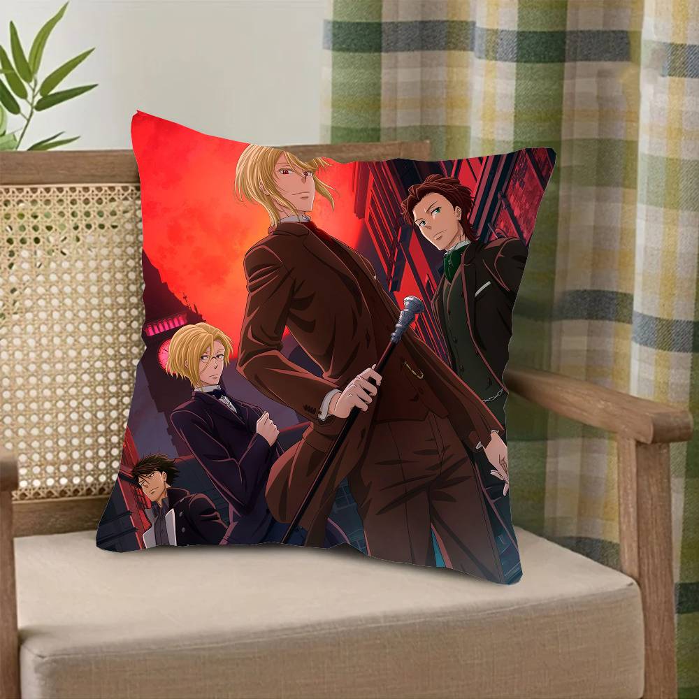 Anime M-Moriarty The Patriot Pillow Case Fashion Square Pillowcase Bedroom Sofa Room Ins Decoration Leisure