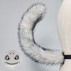 Halloween Wolf Costume Set: Plush Ear Headband Paw Gloves Tail Cosplay Party Dress-Up