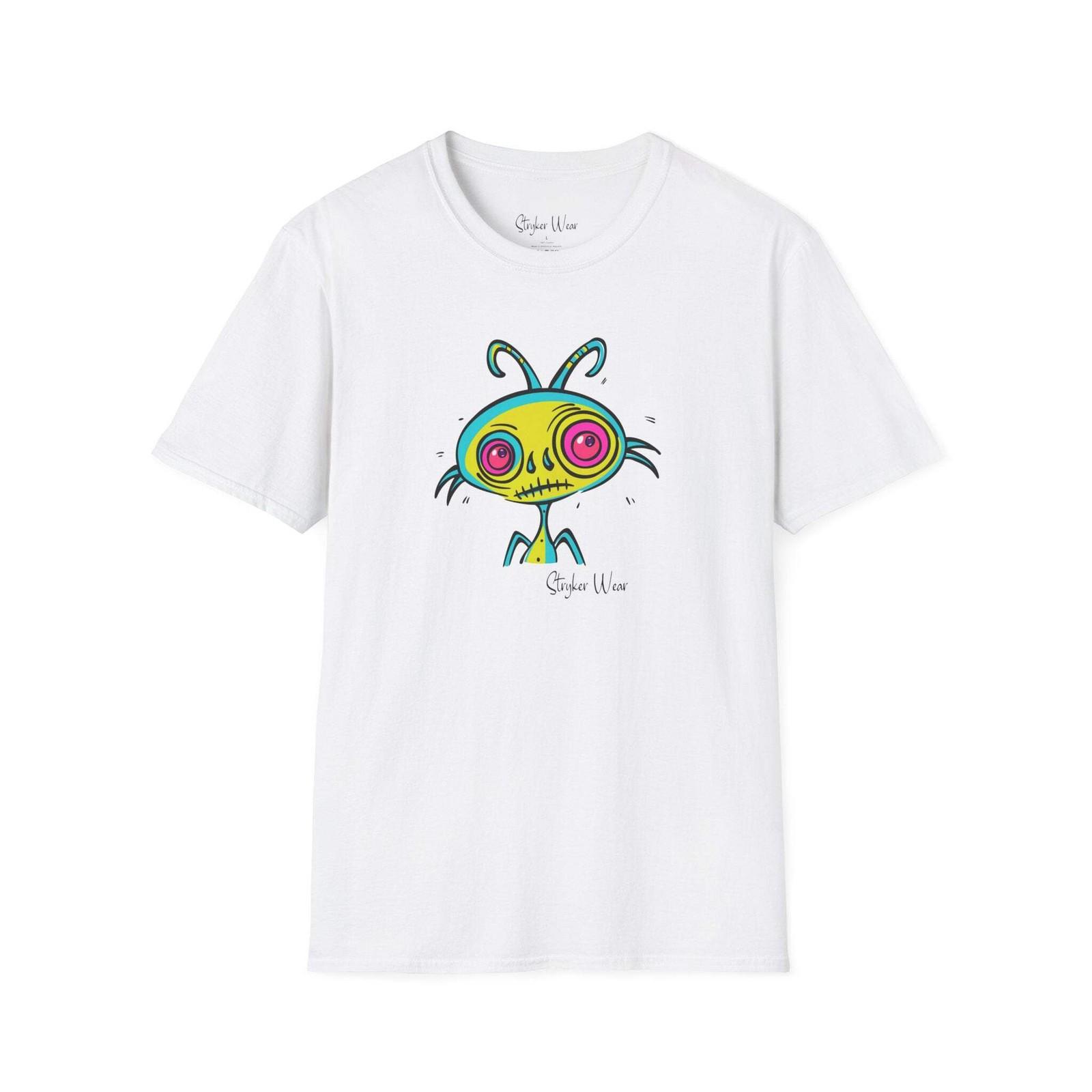 Alien Abstract Sketch | Unisex Softstyle T-Shirt S разноцветный