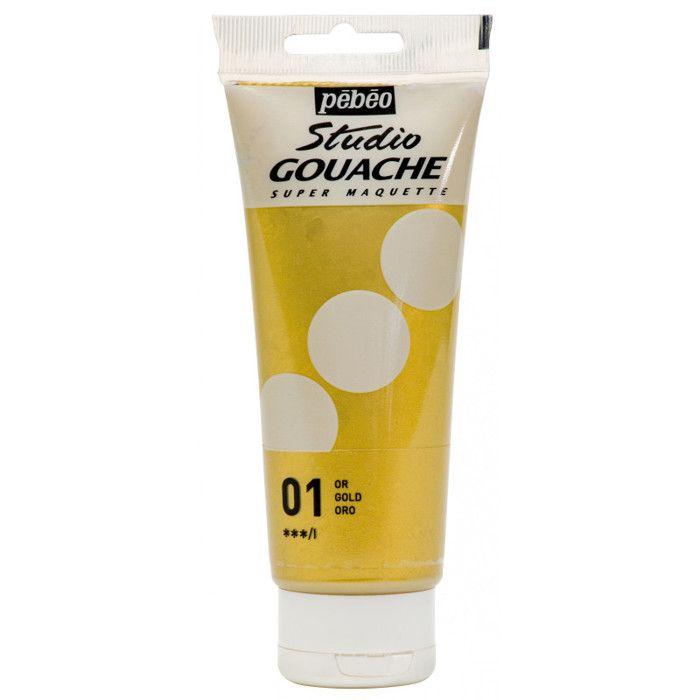 Gouache Paint - Gold - 1 - Fine - Pébéo - Studio Gouache - 100ml
