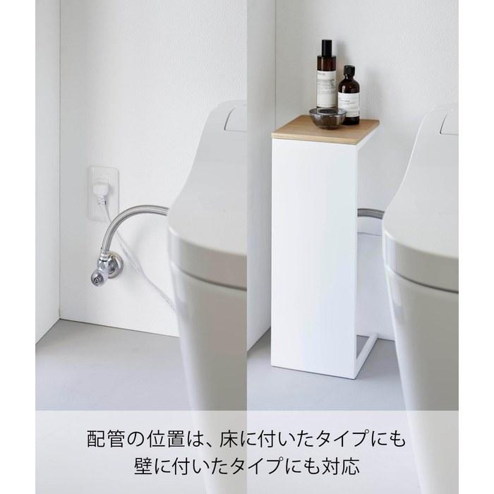 Yamazaki Toilet Pipe Cover White W18xD20xH47.2cm Tower 5223