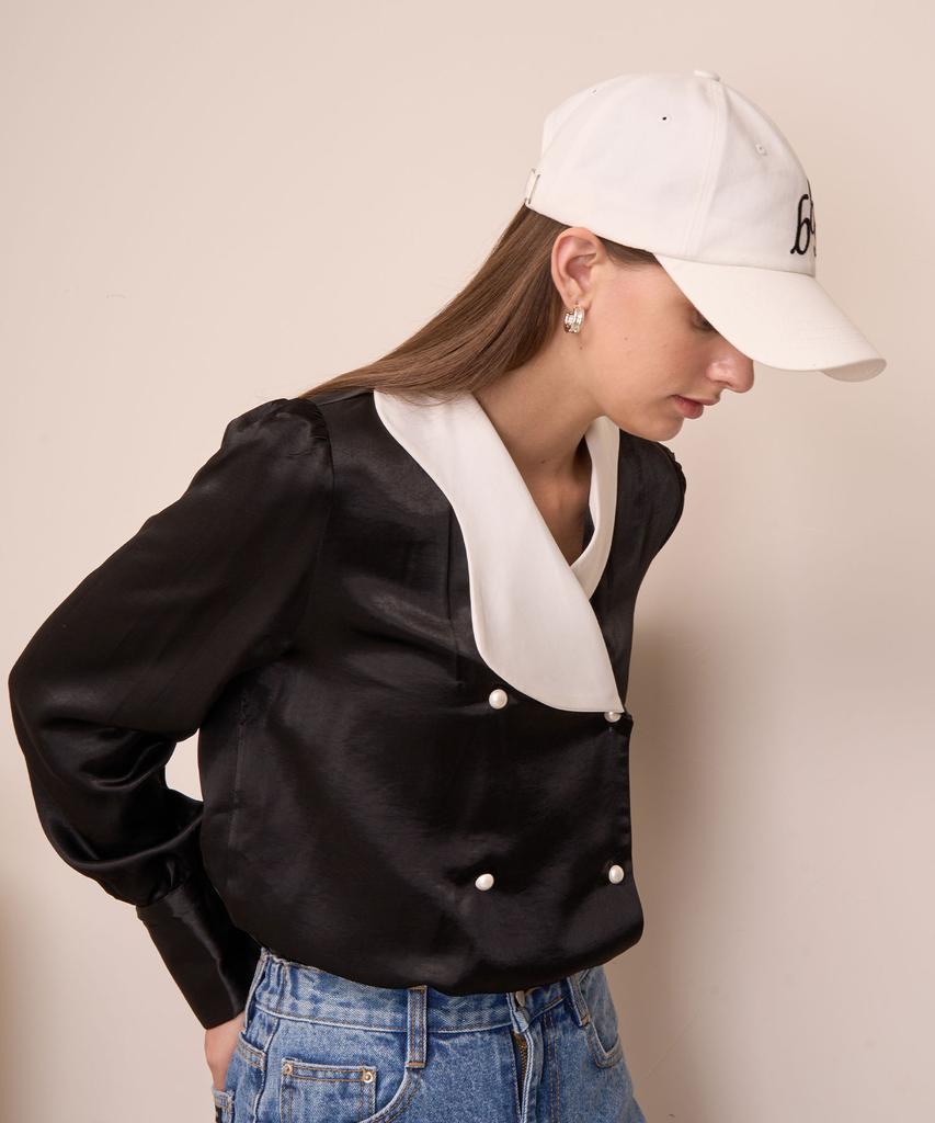 BIBYSEOB Logo Ball Cap White [T23]