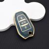 Stylish Soft TPU Car Key Fob Case + Key Chain for Citroen DS3 DS5 C3 C4 C3 XR | Peugeot 3008 4008 5008 308 508 Protective Bag