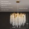 Nordic Luxury Branch Gloss Crystal Chandelier Modern Dining Table hotel Pendant Indoor Home Lighting Decorative Ceiling Light