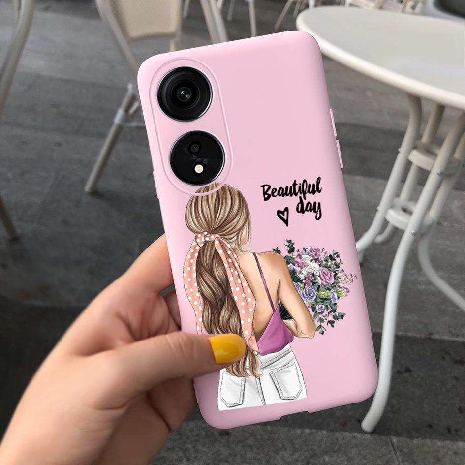 Für OPPO Reno8 T 5G Hülle Cover OPPO A78 Leopard Handyhülle Niedliche Kuh Weiche Rückseite Für OPPO Reno 8T 5G A 78 OPPOA78 A1 Pro Hülle