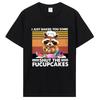 Funny T Shirt Men Cute Raccoon Bake I Just Baked You T-shirt Cotton Summer Graphic Oversize Tshirt Casual Streetwear Tops