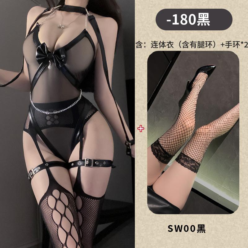 Mei Zhilan Royal Sister wants to hollow out the net, flirt with suspenders, pantyhose, erotic underwear, sexy gas, patent leather, bundled and seduced