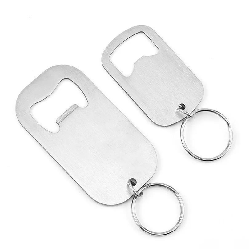 Portable Stainless Steel Beer Bottle Opener Keychain