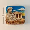 Griechenland, Parthenon-Tempel, Tonkrüge, Kreta, Santorini Kühlschrankmagnete Kühlschrankaufkleber Geburtstagsgeschenke Heimdekorationen
