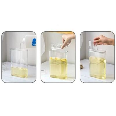 Tragbarer transparenter Weichspüler-Spender Praktische Großraum-Wäscheflasche Auslaufsicher Versiegelt Geteilte Flasche