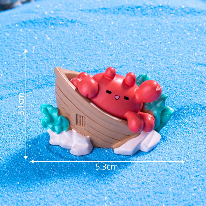 Simulation Mini Colorful Shell House Micro Landscape Car Dashboard Home Desktop Ornaments