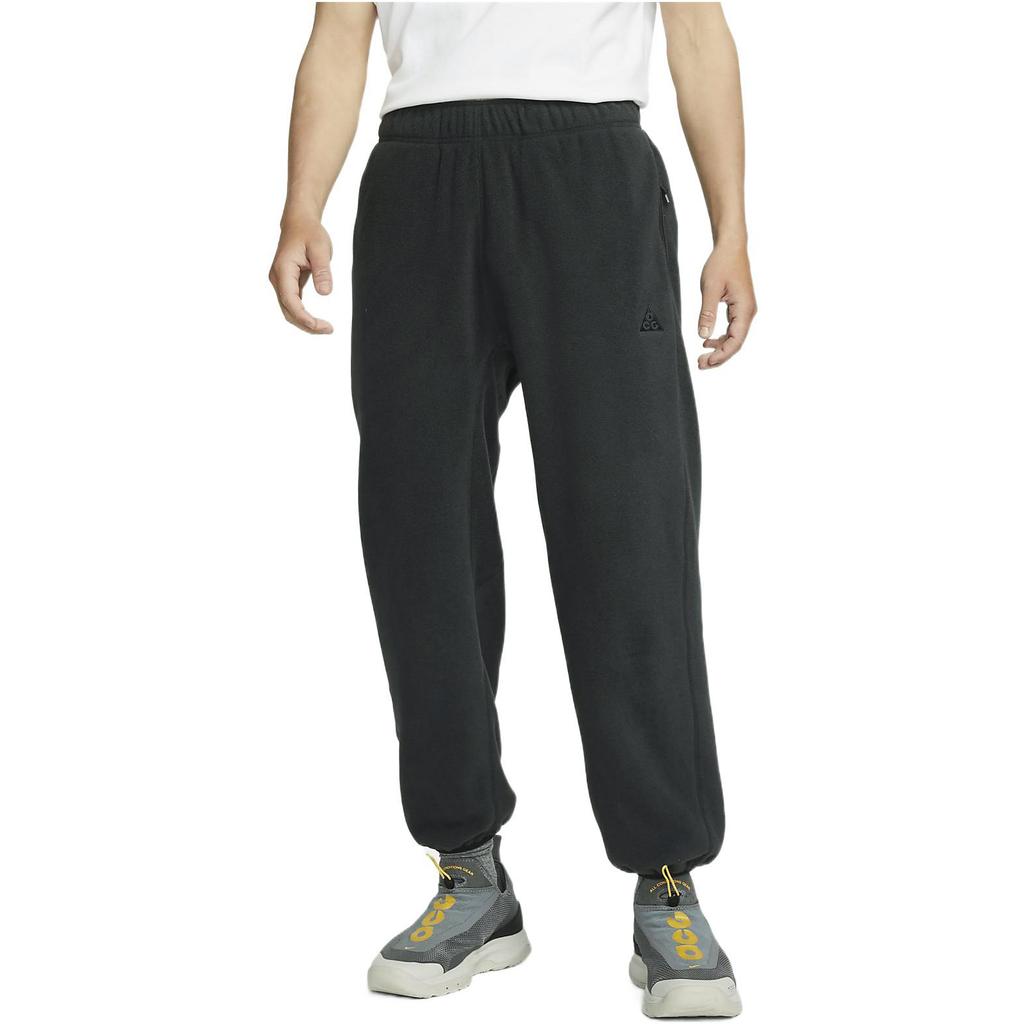 Nike ACG Polartec Wolf Tree Fleece-Lined Casual Loose Fleece Running Sports Pants Men Bottoms Black CV0659-046