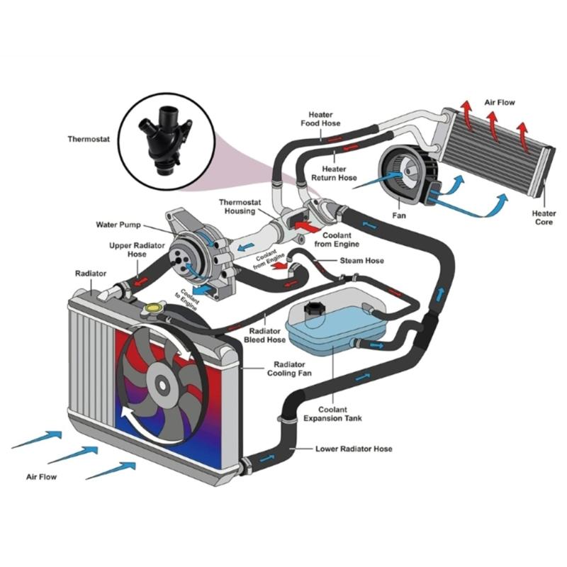 Engine Temperature Controller Coolant Thermostat Housing Regulator Compatible for F22 F30 F32 F10 F25 E89 328i 528i 2.0L