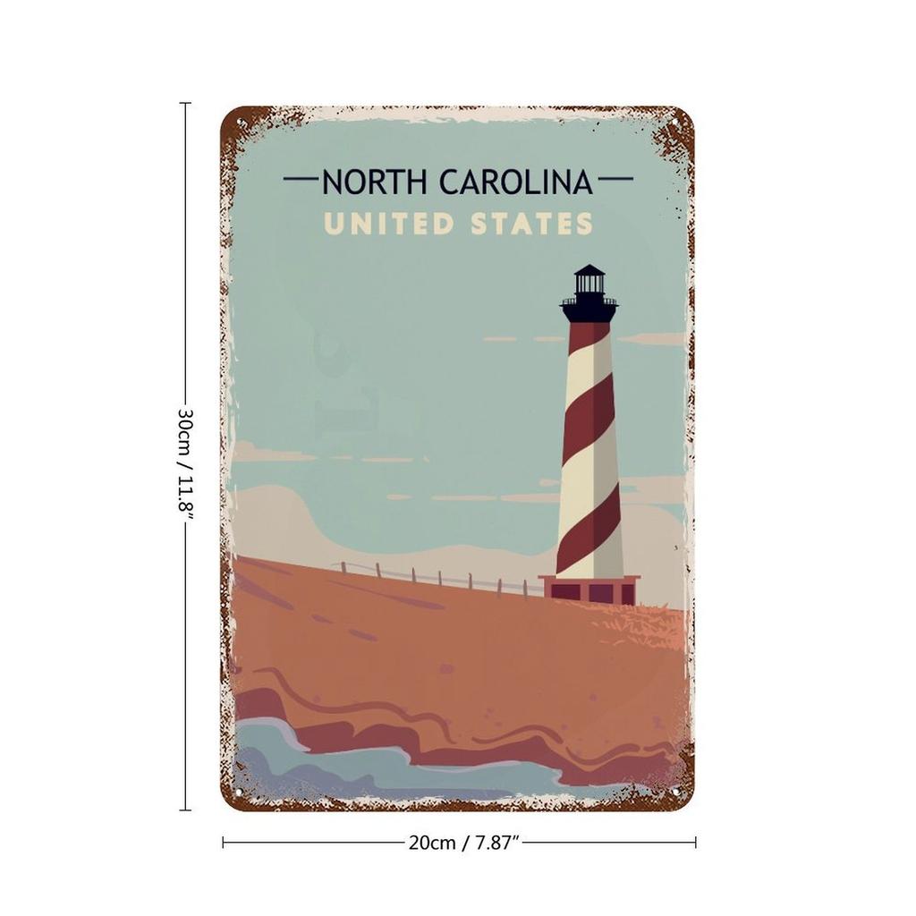 1PC Vertical Vintage Tin Plate Sign 20×30cm, Rustic Iron Wall Poster for Bar, Café, Garage, Living Room or Office Retro Wall Decoration