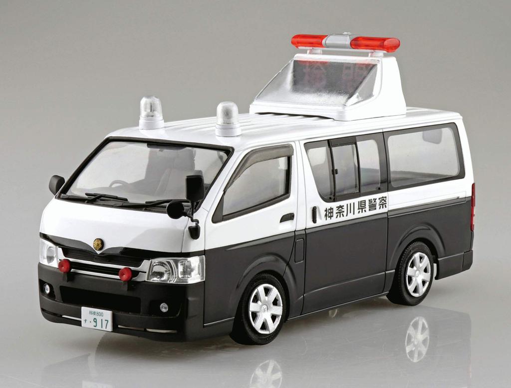 AOSHIMA The Model Car No. 50 Toyota TRH200V Hiace Accident Response Vehicle 2007 Plastic Model Kit, 124 Scale