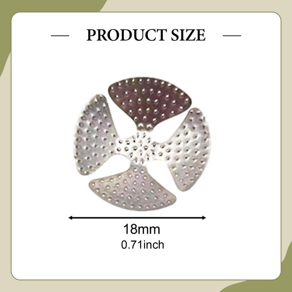 10Pcs Billiard Pool Cue Tip Shaper Part Repairing Smooth Stainless Steel Portable Billiard Accessory for Practice Bar Game Room