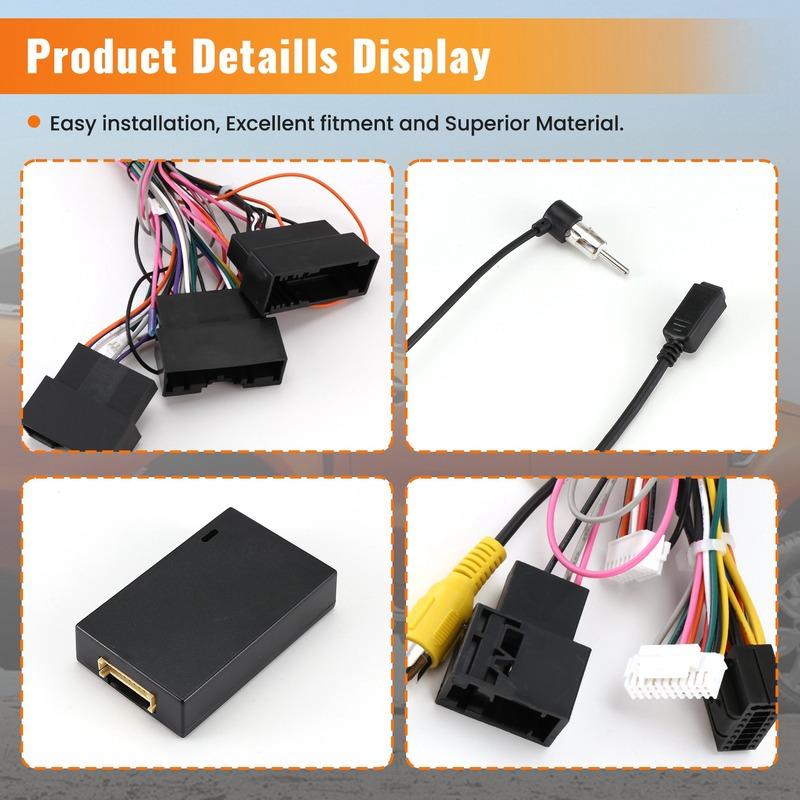 L10A Car Radio Cable Android Head Unit Power Wiring Harness Socket Connector With Canbus For Ford Ranger 2012 (AUS)