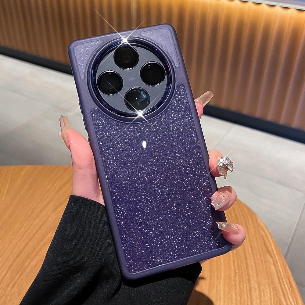 Pro VIVO X200 X100S Pro Pouzdro Měkké Třpytivé S Prstenovým Stojanem Magnetický Ochranný Zadní Kryt Pouzdro Pro VIVO X200 Pro Mini X100 Ultra