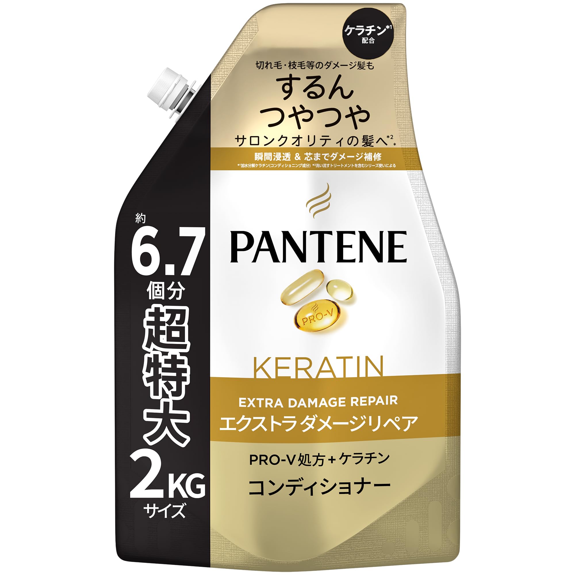 

Pantene Conditioner 2kg [6.7 servings] Large Capacity Refill Extra Damage Repair