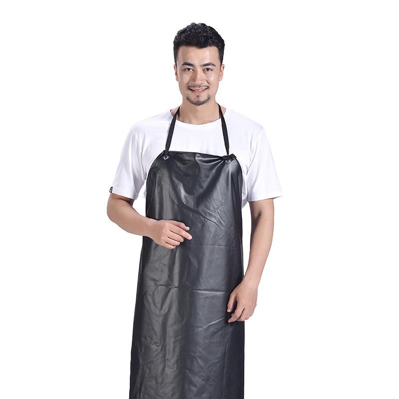 Black and Red Composite Oxford Cloth Aprons, Waterproof, Oil Resistant, Acid and Alkali Resistant, PVC Protection Supplies, New