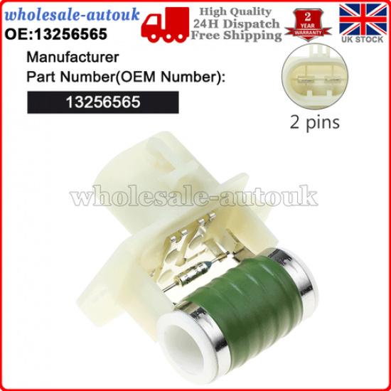 13256565 Radiator Cooling Fan Resistor for Vauxhall/Opel Corsa 2006-2018 NEW